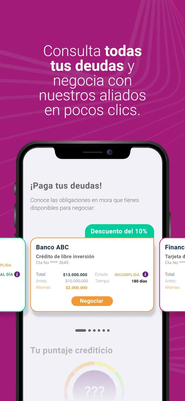 MiDataCredito: negociá tus deudas con descuento
